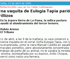 Eulogia salta la tapia...