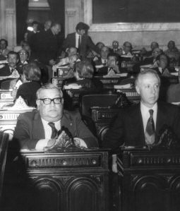 Dr. J. Armando Caro en el Senado argentino
